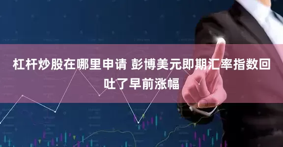 杠杆炒股在哪里申请 彭博美元即期汇率指数回吐了早前涨幅